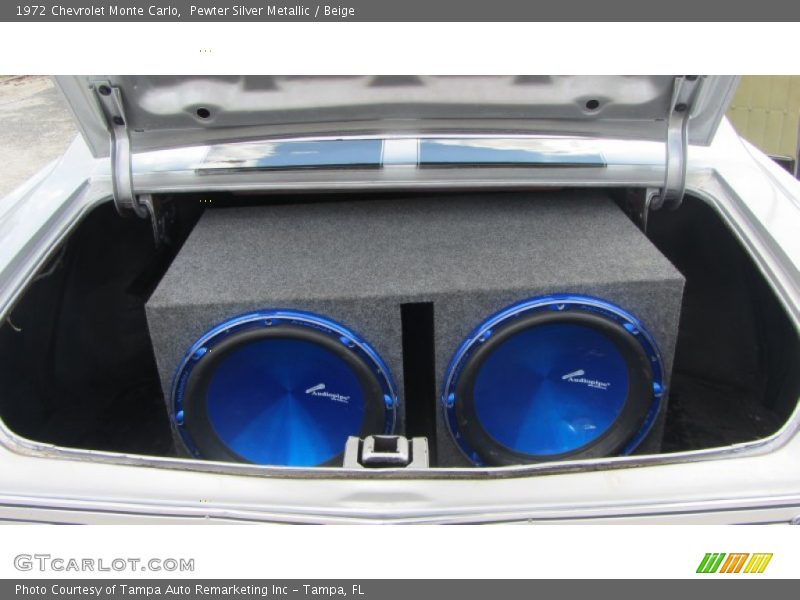 Pewter Silver Metallic / Beige 1972 Chevrolet Monte Carlo