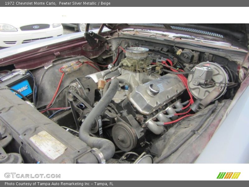 Pewter Silver Metallic / Beige 1972 Chevrolet Monte Carlo