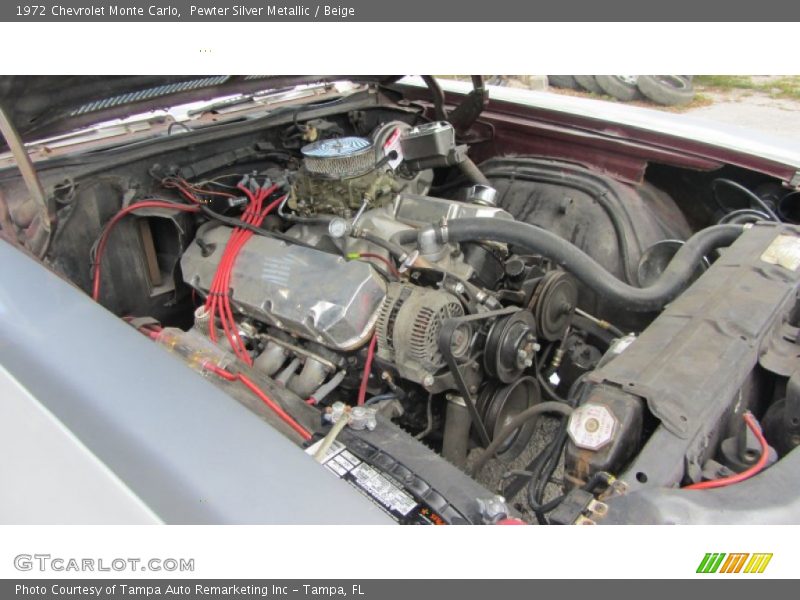 Pewter Silver Metallic / Beige 1972 Chevrolet Monte Carlo