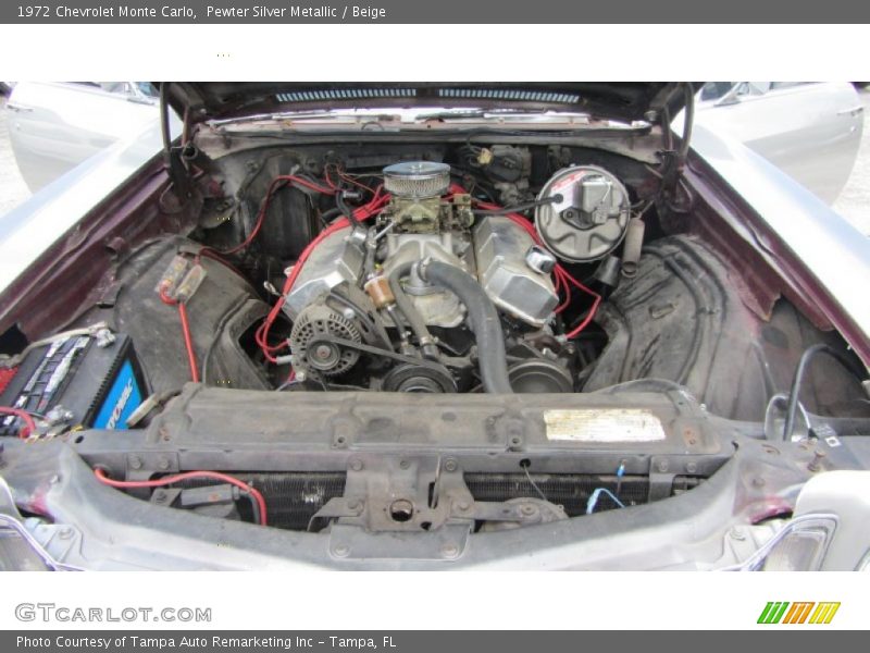 Pewter Silver Metallic / Beige 1972 Chevrolet Monte Carlo