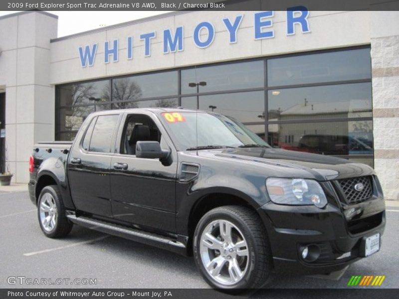 Black / Charcoal Black 2009 Ford Explorer Sport Trac Adrenaline V8 AWD