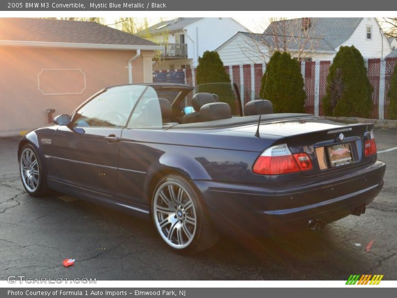 Mystic Blue Metallic / Black 2005 BMW M3 Convertible