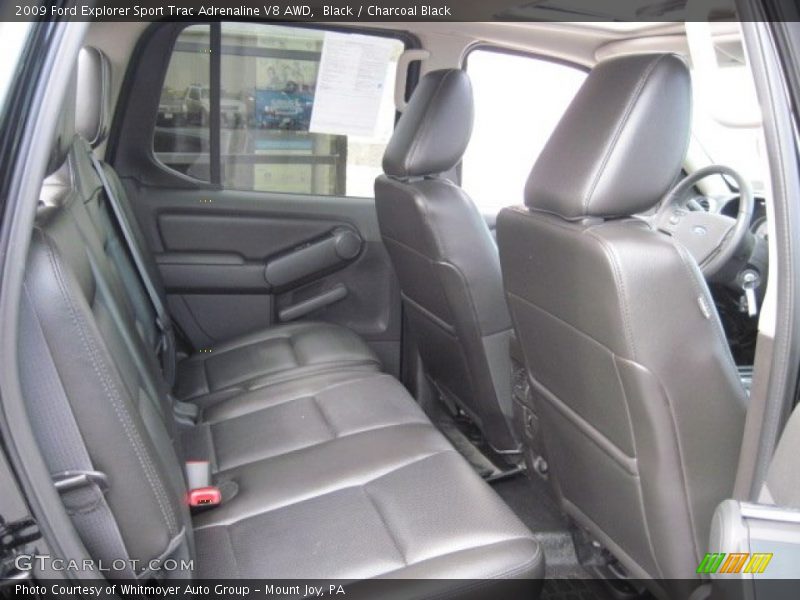 Rear Seat of 2009 Explorer Sport Trac Adrenaline V8 AWD