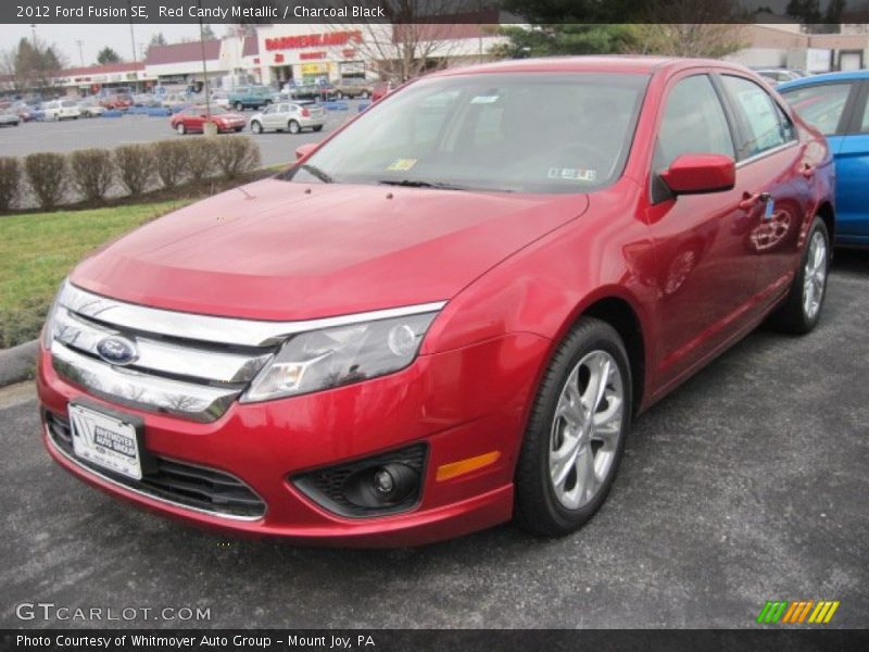 Red Candy Metallic / Charcoal Black 2012 Ford Fusion SE