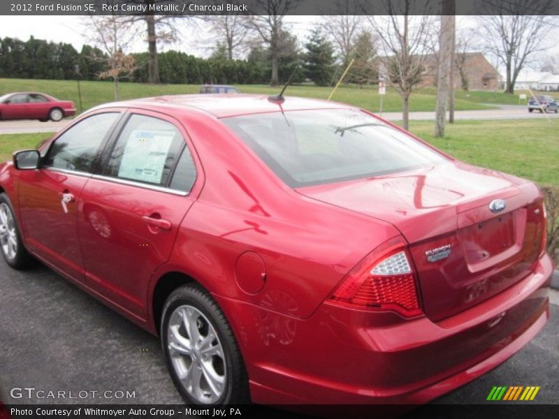 Red Candy Metallic / Charcoal Black 2012 Ford Fusion SE