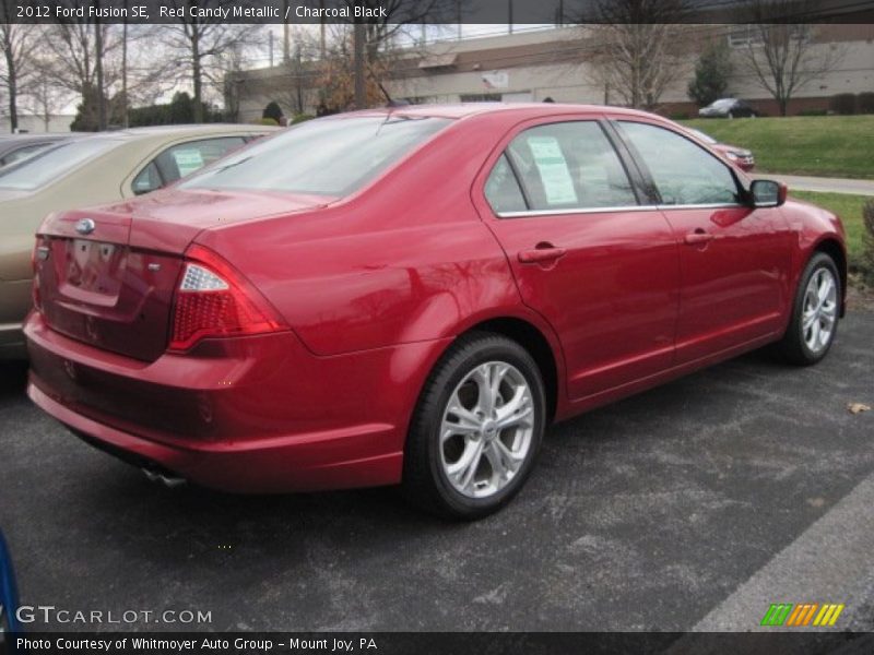 Red Candy Metallic / Charcoal Black 2012 Ford Fusion SE
