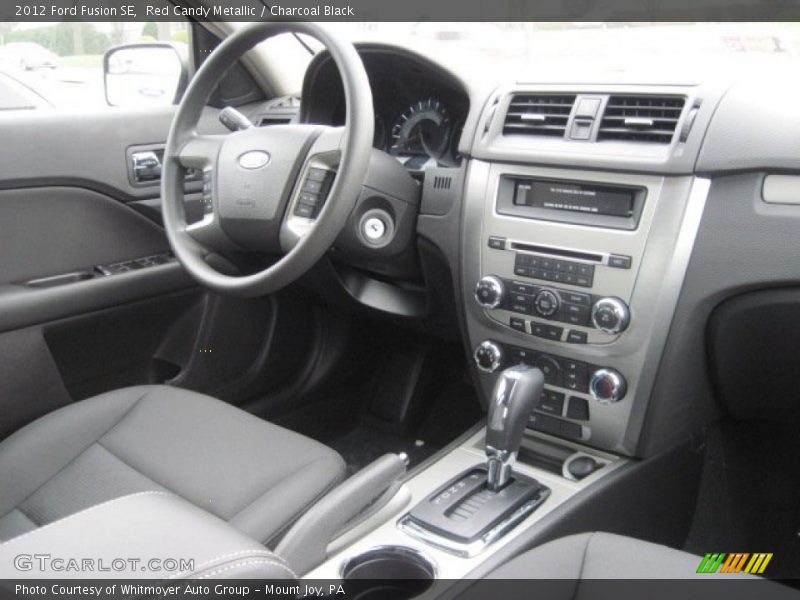 Red Candy Metallic / Charcoal Black 2012 Ford Fusion SE