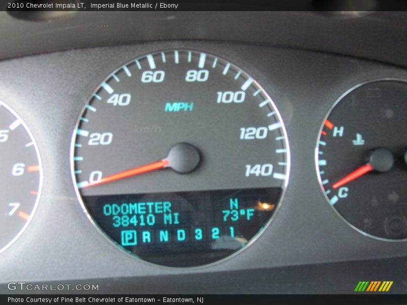 Imperial Blue Metallic / Ebony 2010 Chevrolet Impala LT