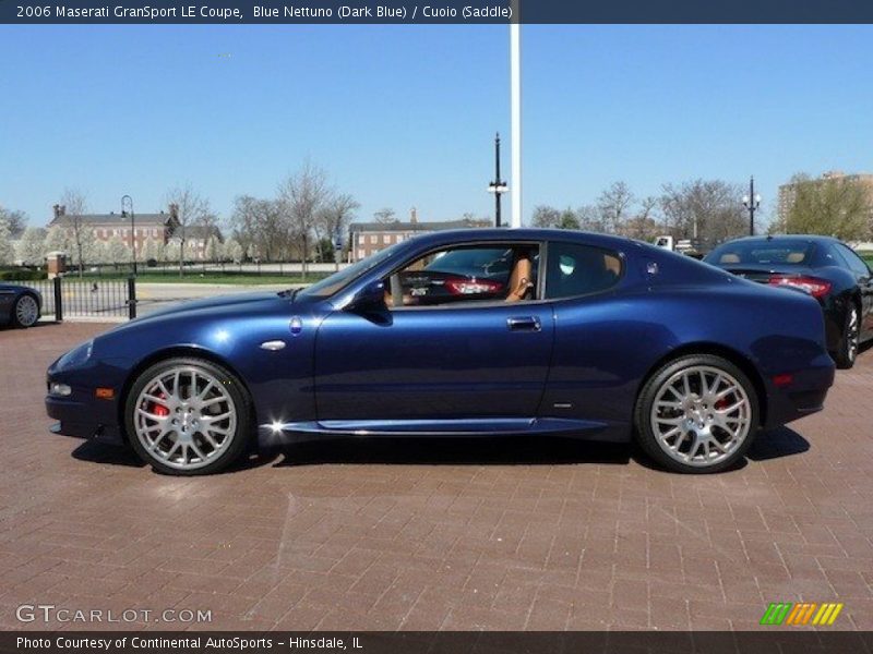 Blue Nettuno (Dark Blue) / Cuoio (Saddle) 2006 Maserati GranSport LE Coupe