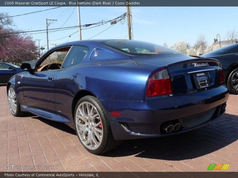 Blue Nettuno (Dark Blue) / Cuoio (Saddle) 2006 Maserati GranSport LE Coupe
