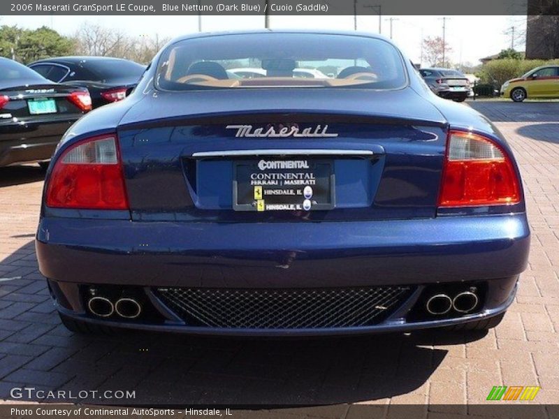 Blue Nettuno (Dark Blue) / Cuoio (Saddle) 2006 Maserati GranSport LE Coupe