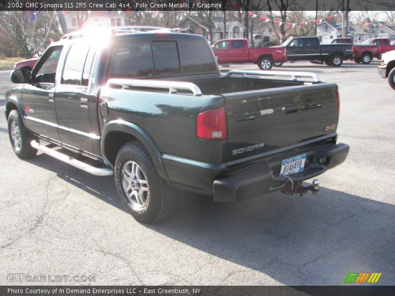 Polo Green Metallic / Graphite 2002 GMC Sonoma SLS ZR5 Crew Cab 4x4