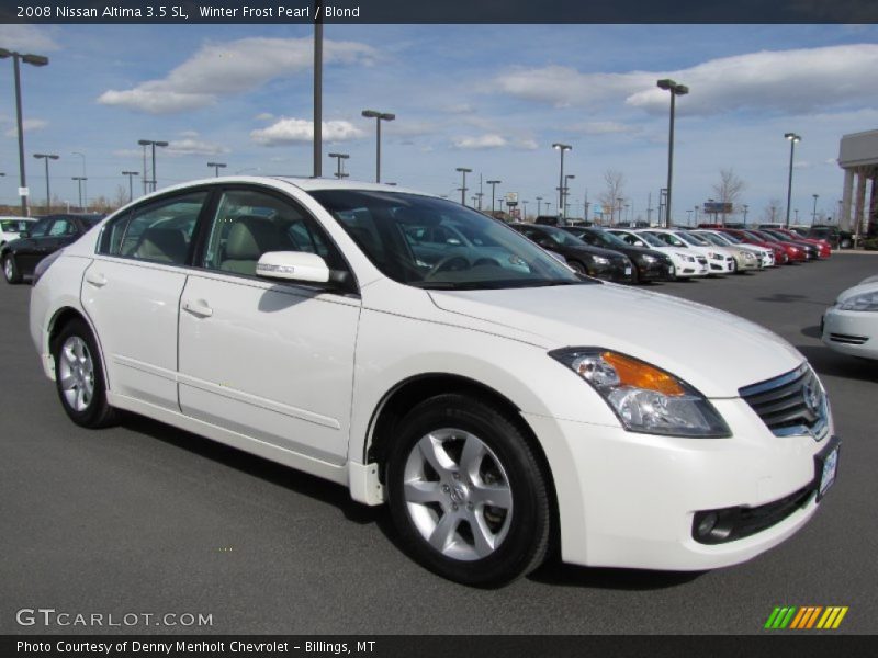 Winter Frost Pearl / Blond 2008 Nissan Altima 3.5 SL