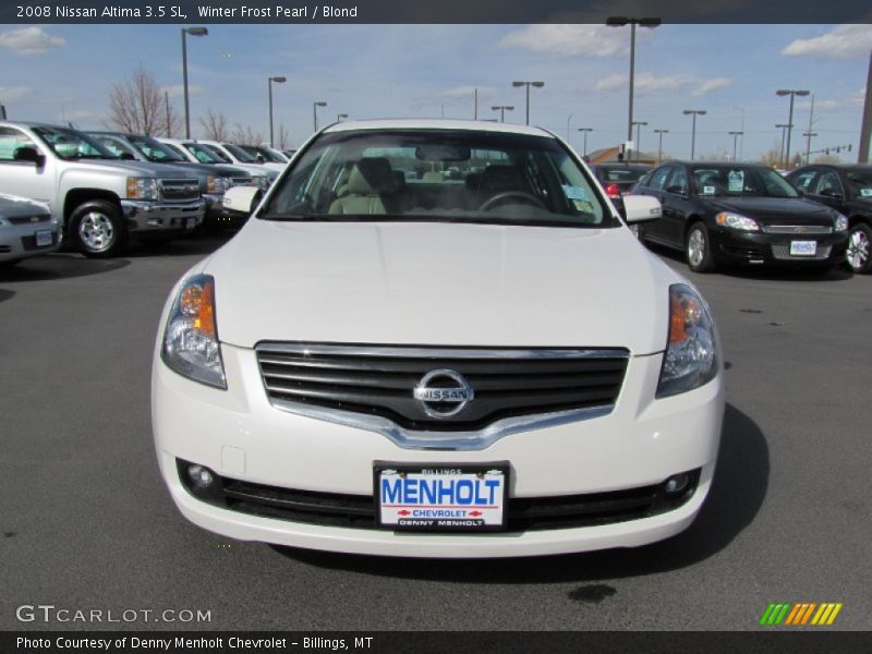 Winter Frost Pearl / Blond 2008 Nissan Altima 3.5 SL