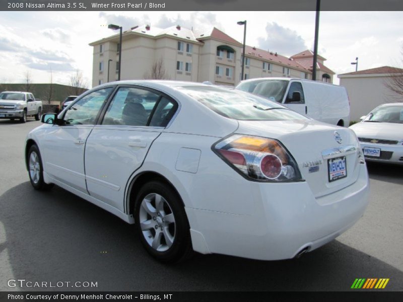 Winter Frost Pearl / Blond 2008 Nissan Altima 3.5 SL