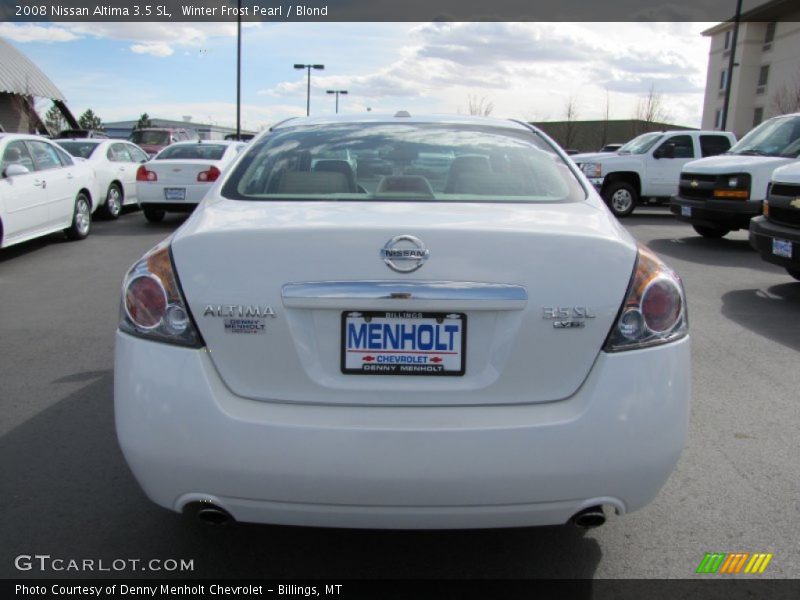 Winter Frost Pearl / Blond 2008 Nissan Altima 3.5 SL