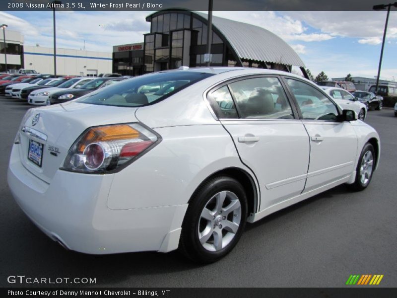 Winter Frost Pearl / Blond 2008 Nissan Altima 3.5 SL