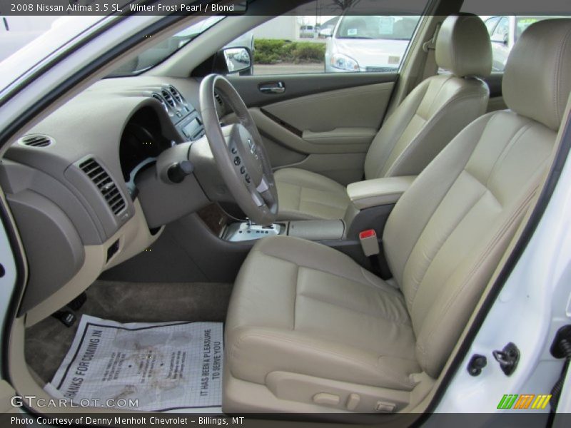 Winter Frost Pearl / Blond 2008 Nissan Altima 3.5 SL