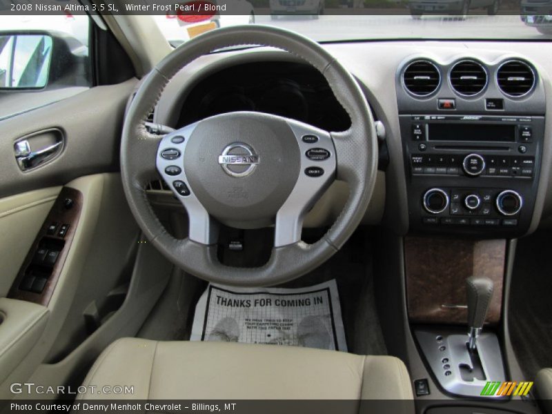 Winter Frost Pearl / Blond 2008 Nissan Altima 3.5 SL