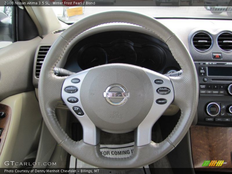 Winter Frost Pearl / Blond 2008 Nissan Altima 3.5 SL