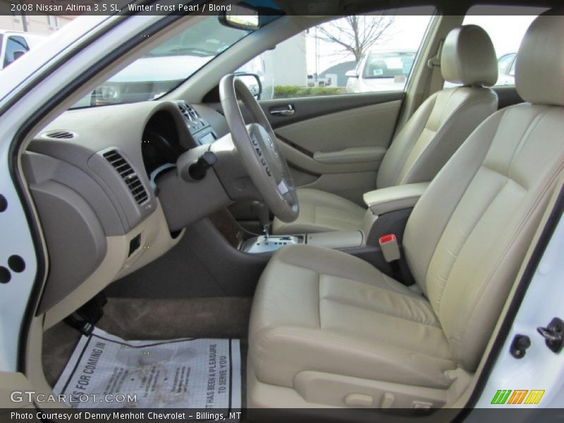 Winter Frost Pearl / Blond 2008 Nissan Altima 3.5 SL