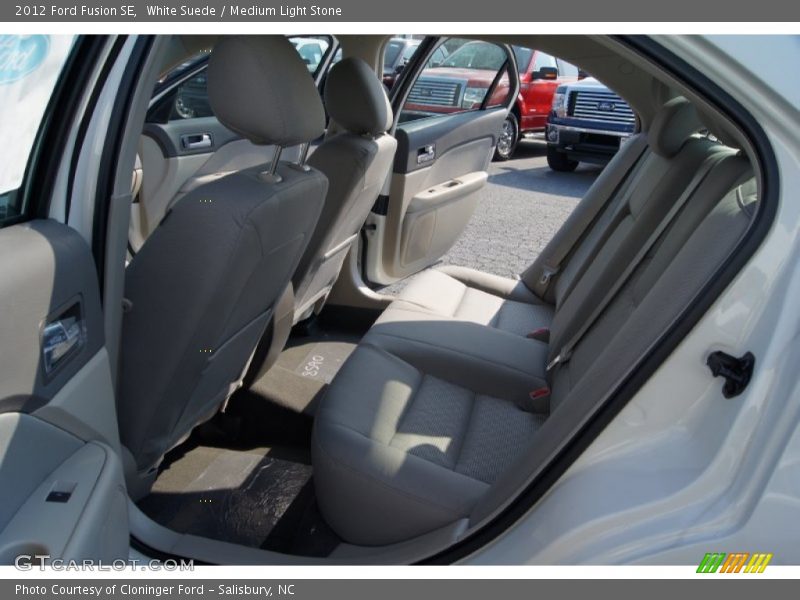 White Suede / Medium Light Stone 2012 Ford Fusion SE