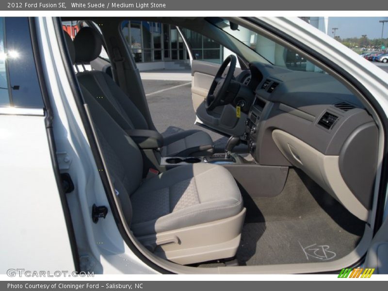 White Suede / Medium Light Stone 2012 Ford Fusion SE
