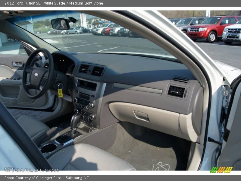 White Suede / Medium Light Stone 2012 Ford Fusion SE