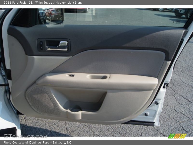 White Suede / Medium Light Stone 2012 Ford Fusion SE