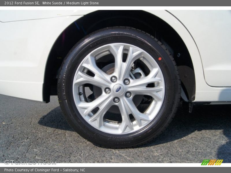 White Suede / Medium Light Stone 2012 Ford Fusion SE