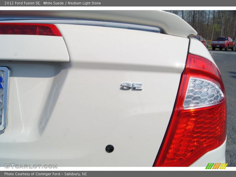 White Suede / Medium Light Stone 2012 Ford Fusion SE