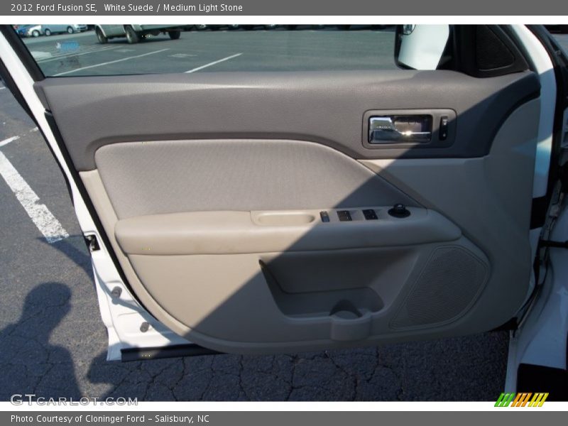 White Suede / Medium Light Stone 2012 Ford Fusion SE