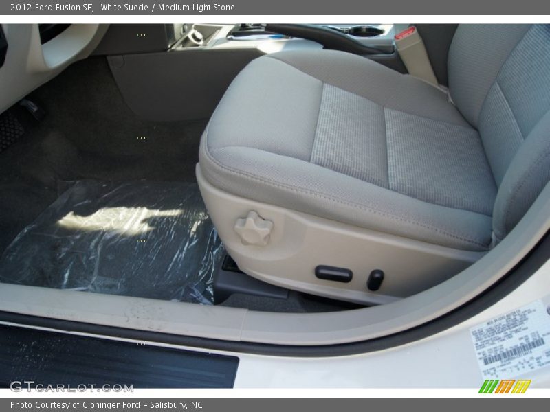 White Suede / Medium Light Stone 2012 Ford Fusion SE