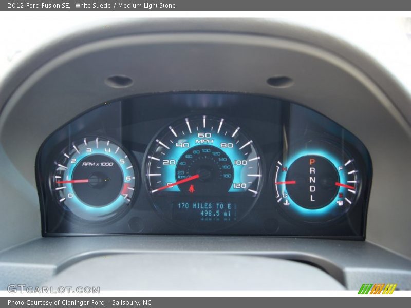 White Suede / Medium Light Stone 2012 Ford Fusion SE