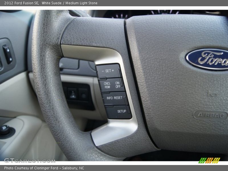 White Suede / Medium Light Stone 2012 Ford Fusion SE