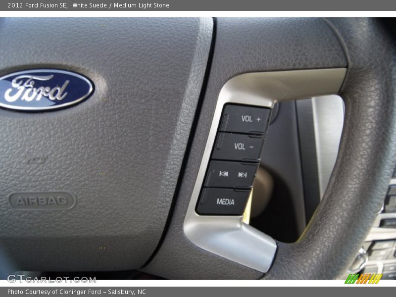 White Suede / Medium Light Stone 2012 Ford Fusion SE