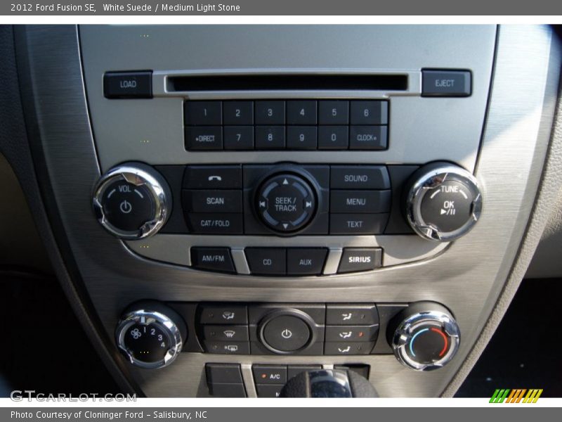 White Suede / Medium Light Stone 2012 Ford Fusion SE