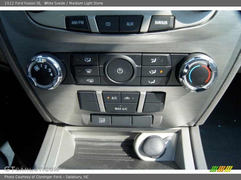White Suede / Medium Light Stone 2012 Ford Fusion SE