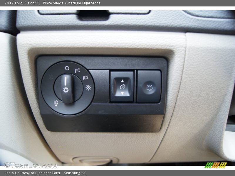 White Suede / Medium Light Stone 2012 Ford Fusion SE