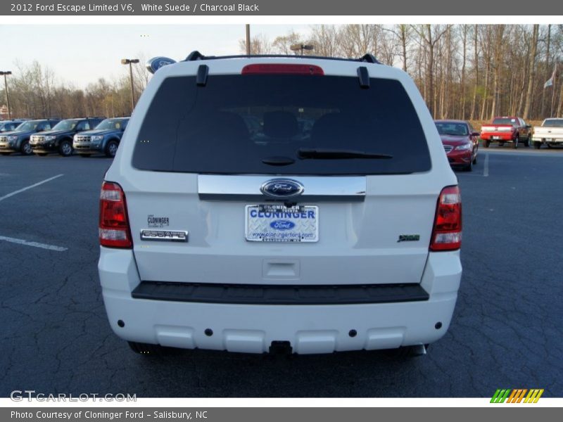 White Suede / Charcoal Black 2012 Ford Escape Limited V6
