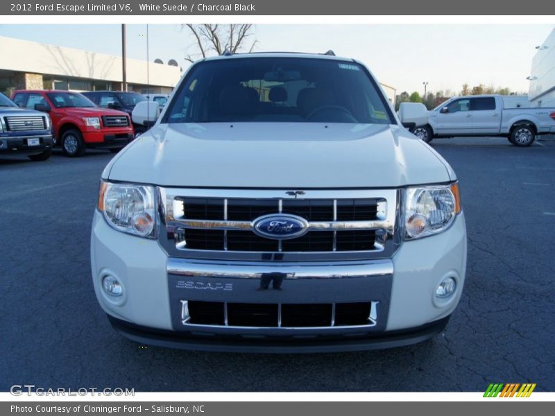 White Suede / Charcoal Black 2012 Ford Escape Limited V6