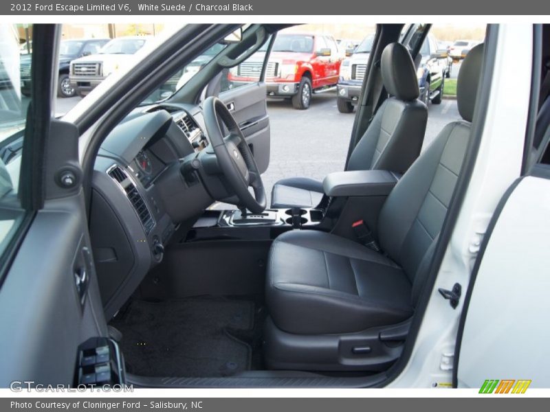 White Suede / Charcoal Black 2012 Ford Escape Limited V6