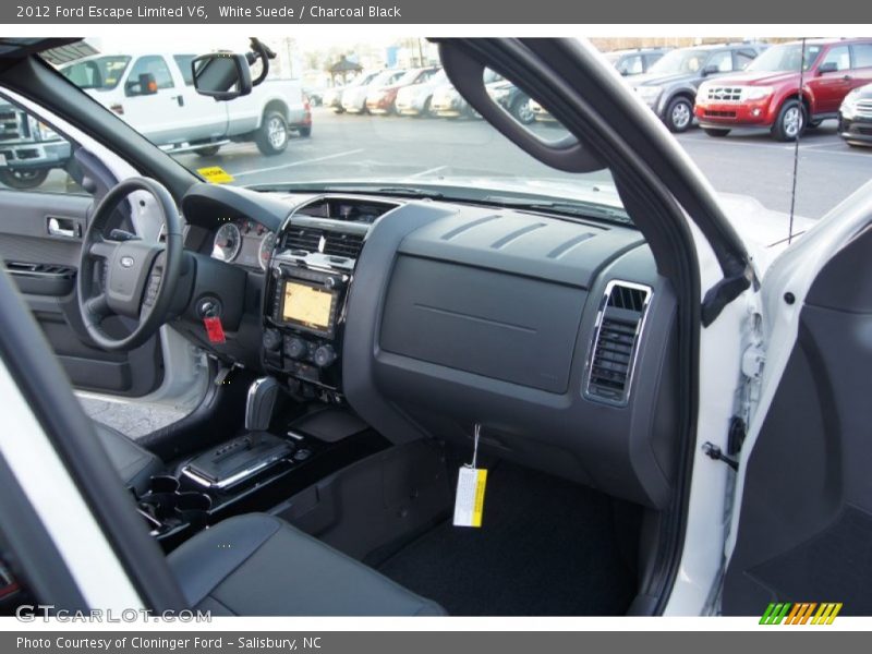 White Suede / Charcoal Black 2012 Ford Escape Limited V6