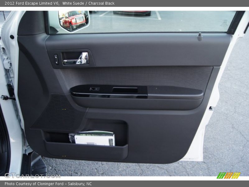 White Suede / Charcoal Black 2012 Ford Escape Limited V6
