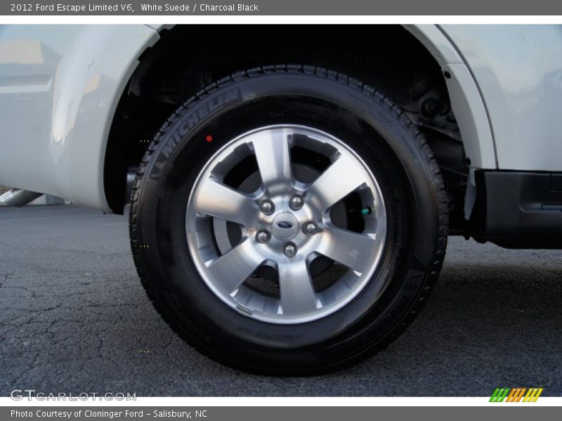 White Suede / Charcoal Black 2012 Ford Escape Limited V6