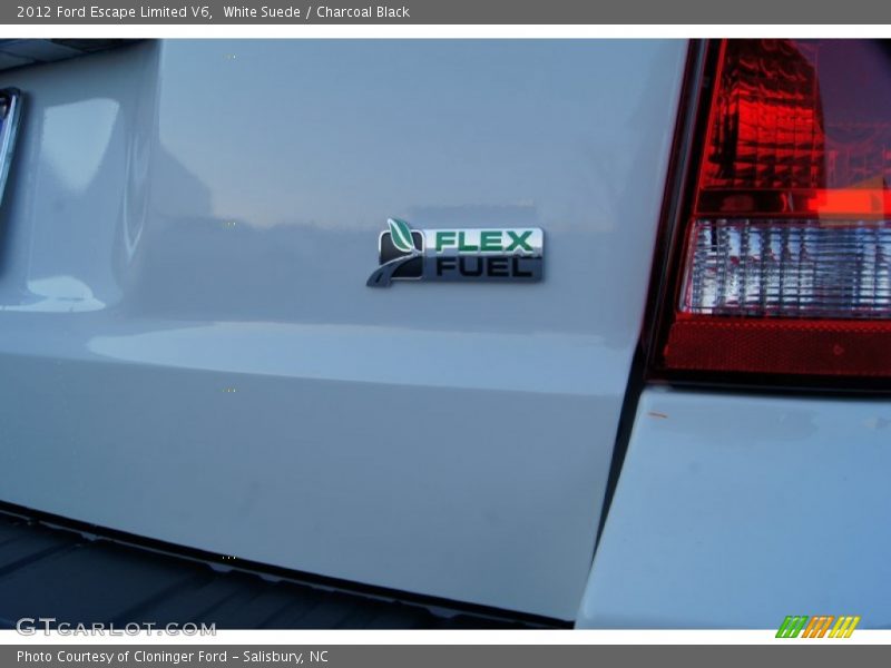 White Suede / Charcoal Black 2012 Ford Escape Limited V6
