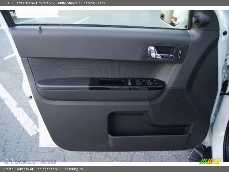 White Suede / Charcoal Black 2012 Ford Escape Limited V6