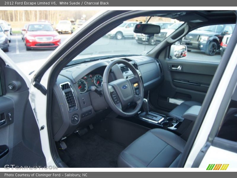White Suede / Charcoal Black 2012 Ford Escape Limited V6