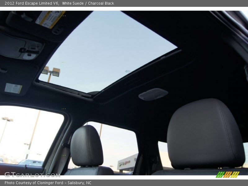 White Suede / Charcoal Black 2012 Ford Escape Limited V6