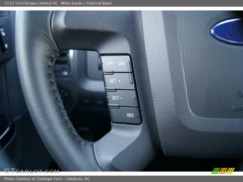 White Suede / Charcoal Black 2012 Ford Escape Limited V6